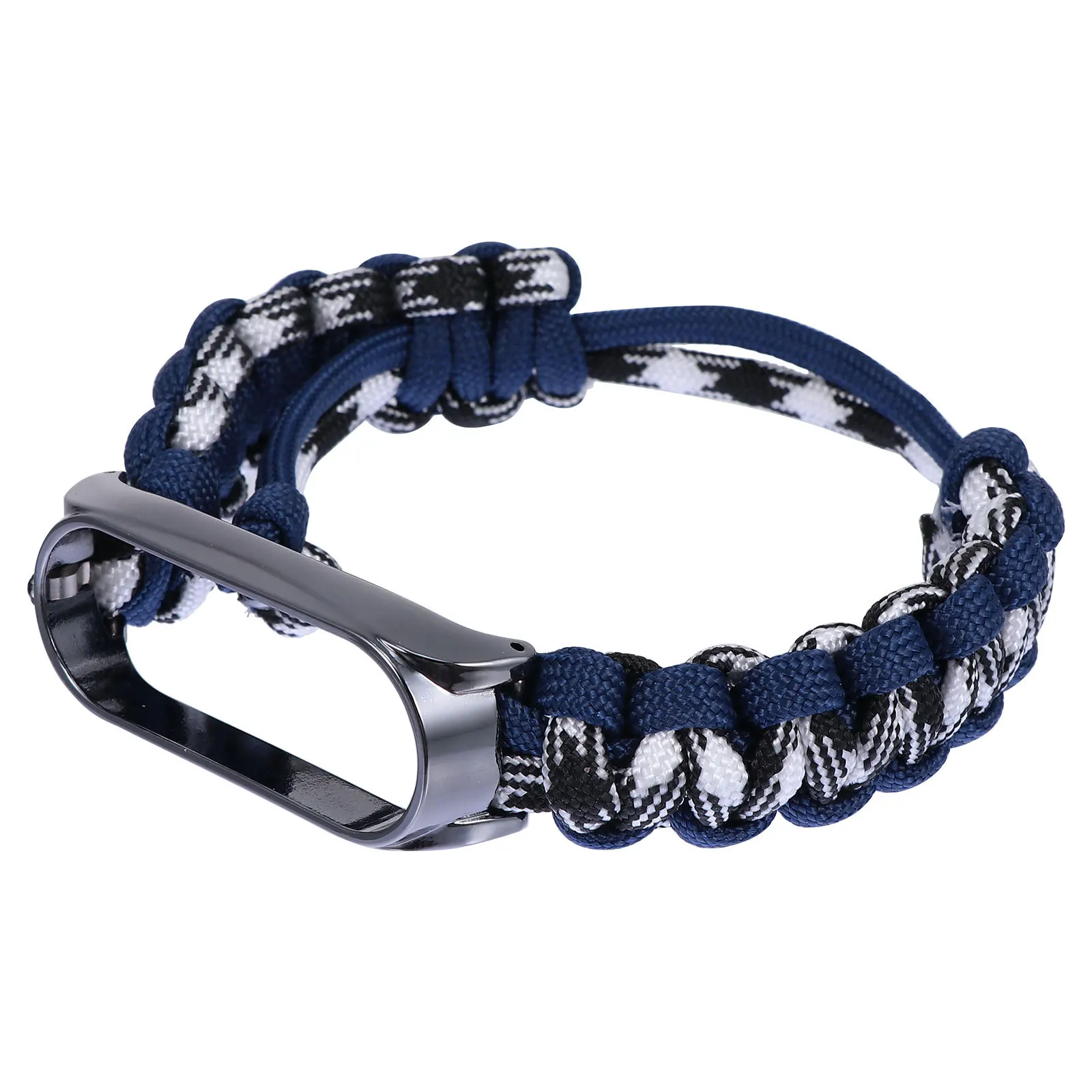 

Comfort Fit Navy Floral Watch Band for 5 Flexible Length Zinc Alloy Replacement Wrist Strap Watch Band Sports Bracelet,