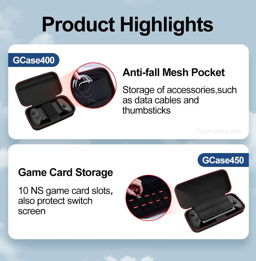 GameSir G8 Plus Carrying Case G8 Galileo X5 Lite X5s G8+ MFi Controller Bag for X3 PRO X2s Type-C X4 Aileron Mobile Gamepads Box