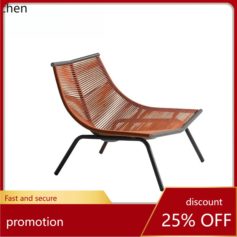 

CZ Outdoor Villa Balcony Rocking Chair Sofa Rope Woven Leisure Sofa Outdoor Hotel Garden Rocking Chair Furniture