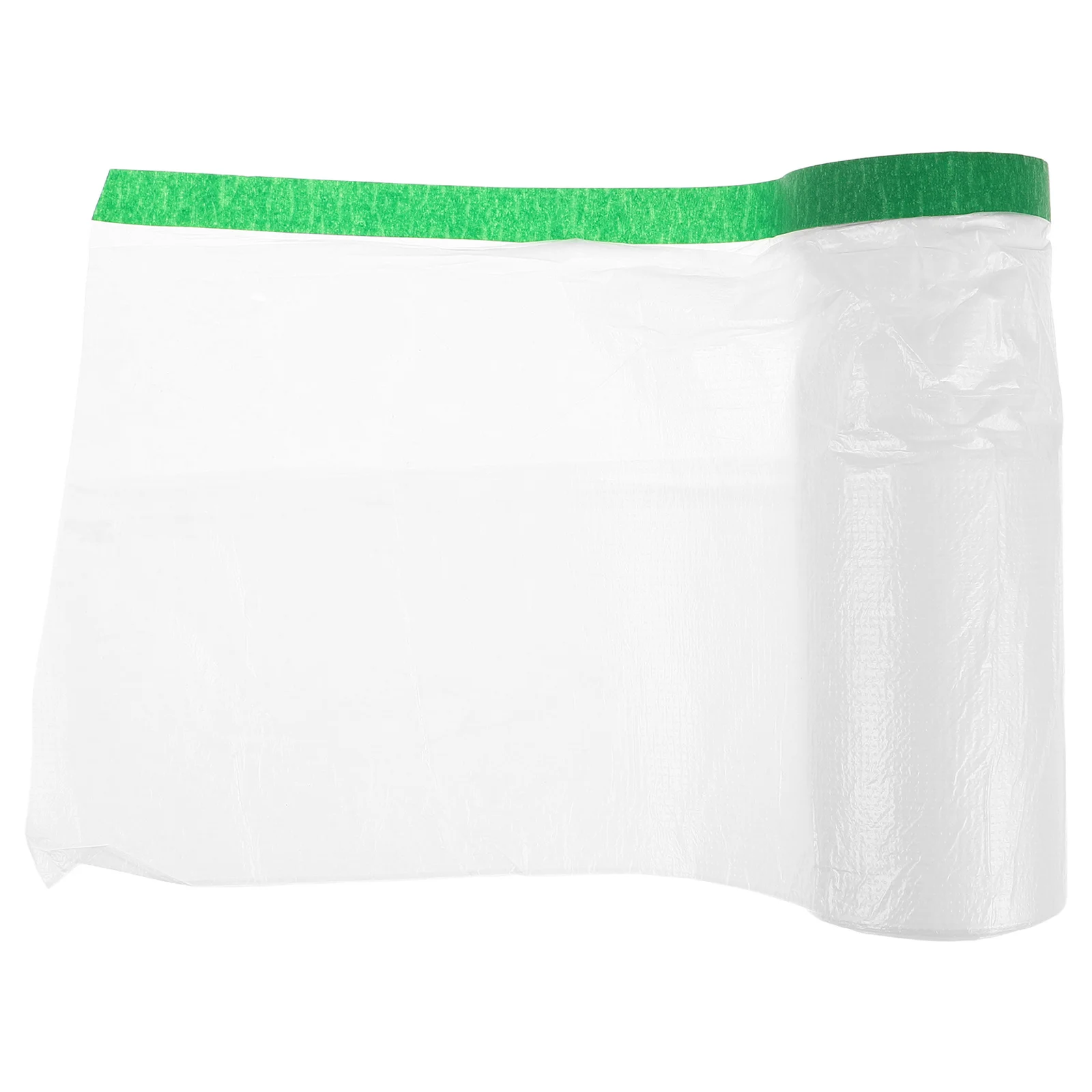

Pre-Taped Masking Film Roll Exterior Wall Protection Widened Paint Tape Painters Plastic Sheeting Cover Walls Windows Cars