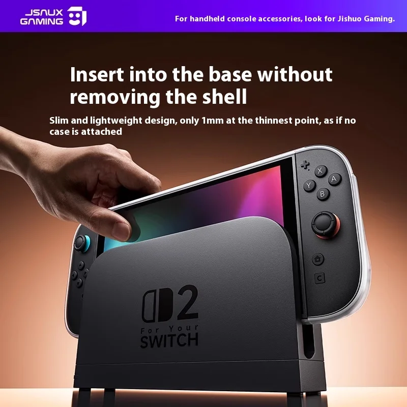 Jsaux Split Protective Case Grip For Switch 2 NS2 Case Shockproof Two Types Of Handle Grips Transparent Case For Ns2 Console