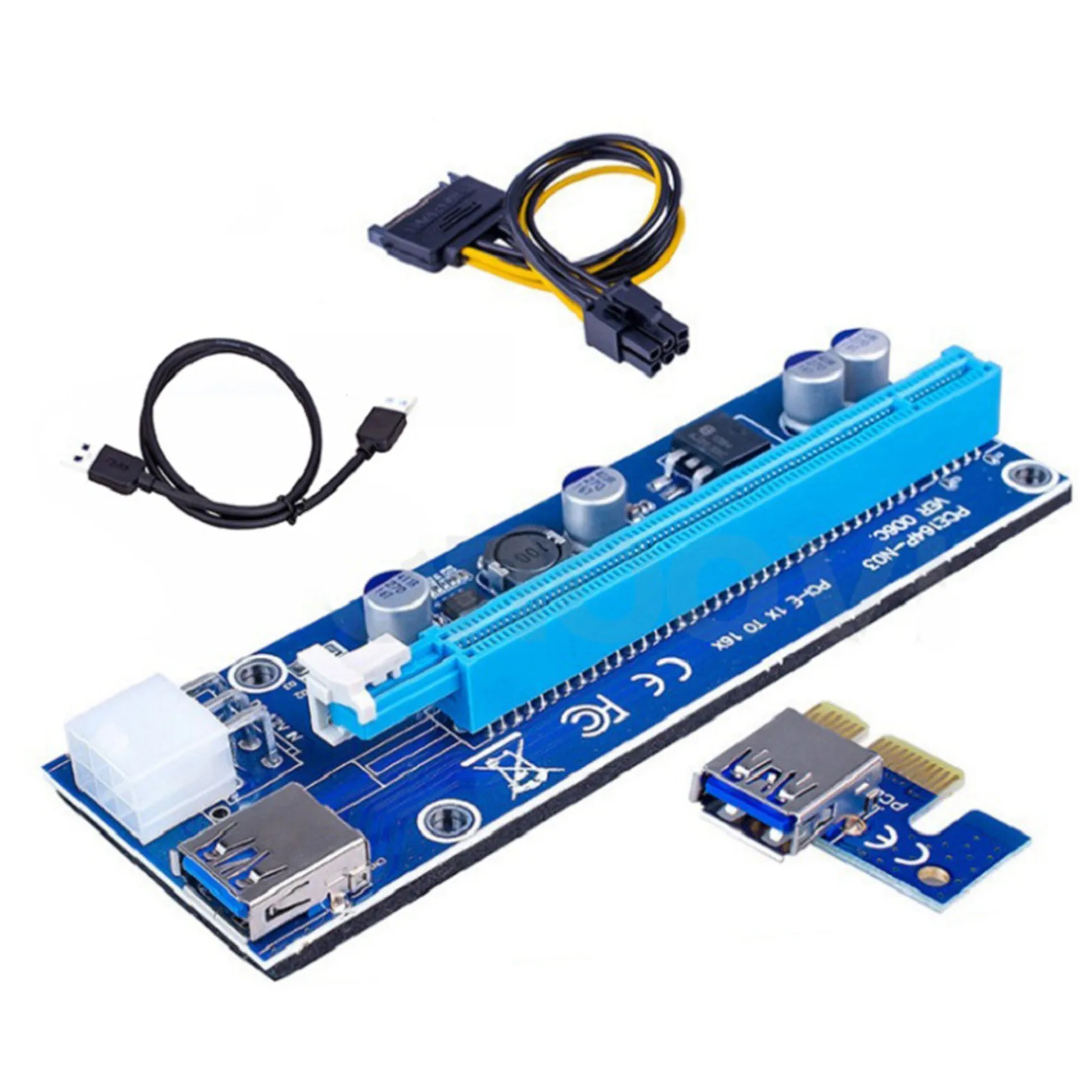 Материнская плата для майнинга BTC B250 с Riser Card VER006C, 12 слотов для графической карты LGA 1151, DDR4, USB3.0 для BTC Miner