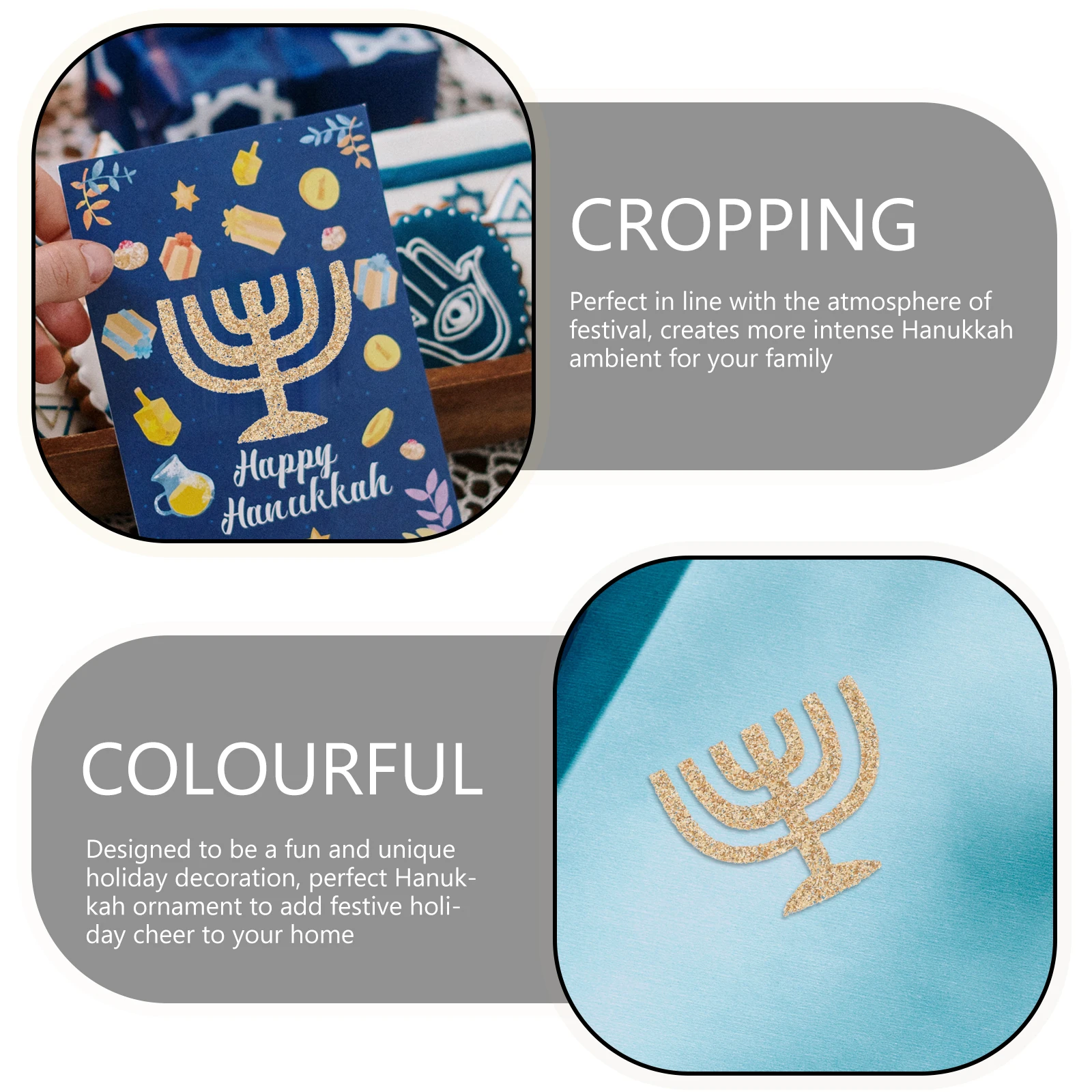 

50pcs Star Candlestick Table Decorations Hanukkah Party Favor Hanukkah Party Supplies Centerpiece Festive cheer