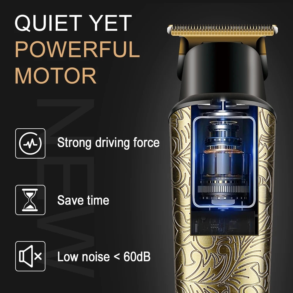 Professional Hair Clippers Cordless Electric Hair Trimmer Shaving Machine Cool Design Cutting Barbe