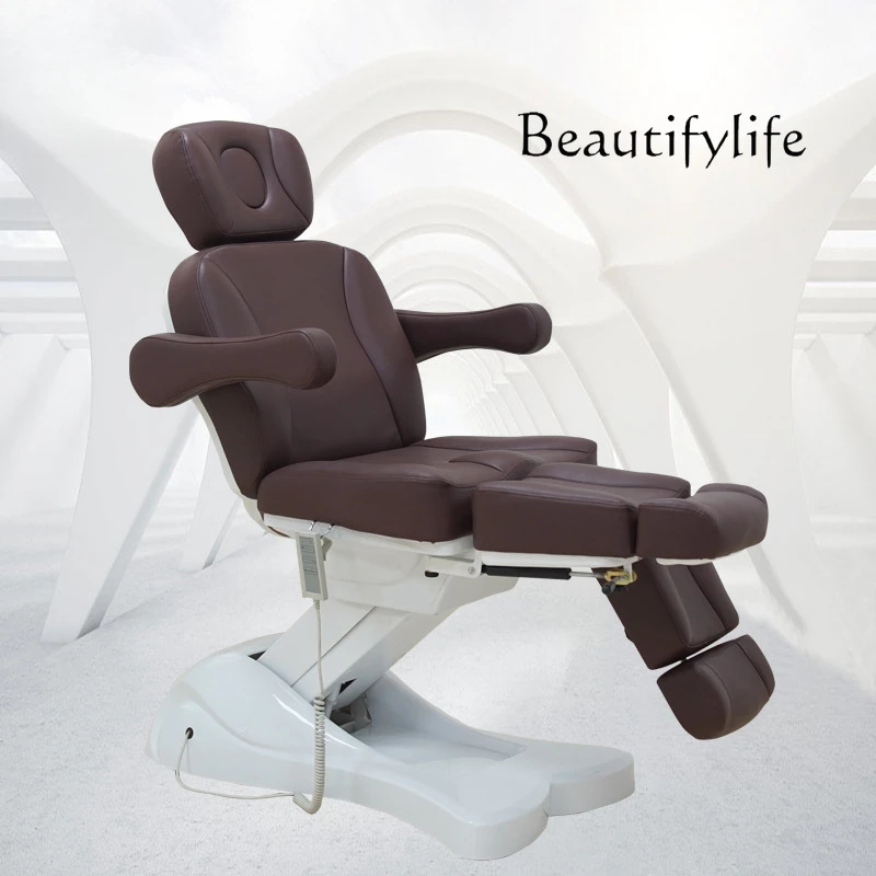 Silla eléctrica para pedicura de piernas, cama de belleza multifuncional, salón de belleza, masaje especial, fisioterapia, tatuaje, remojo de pies