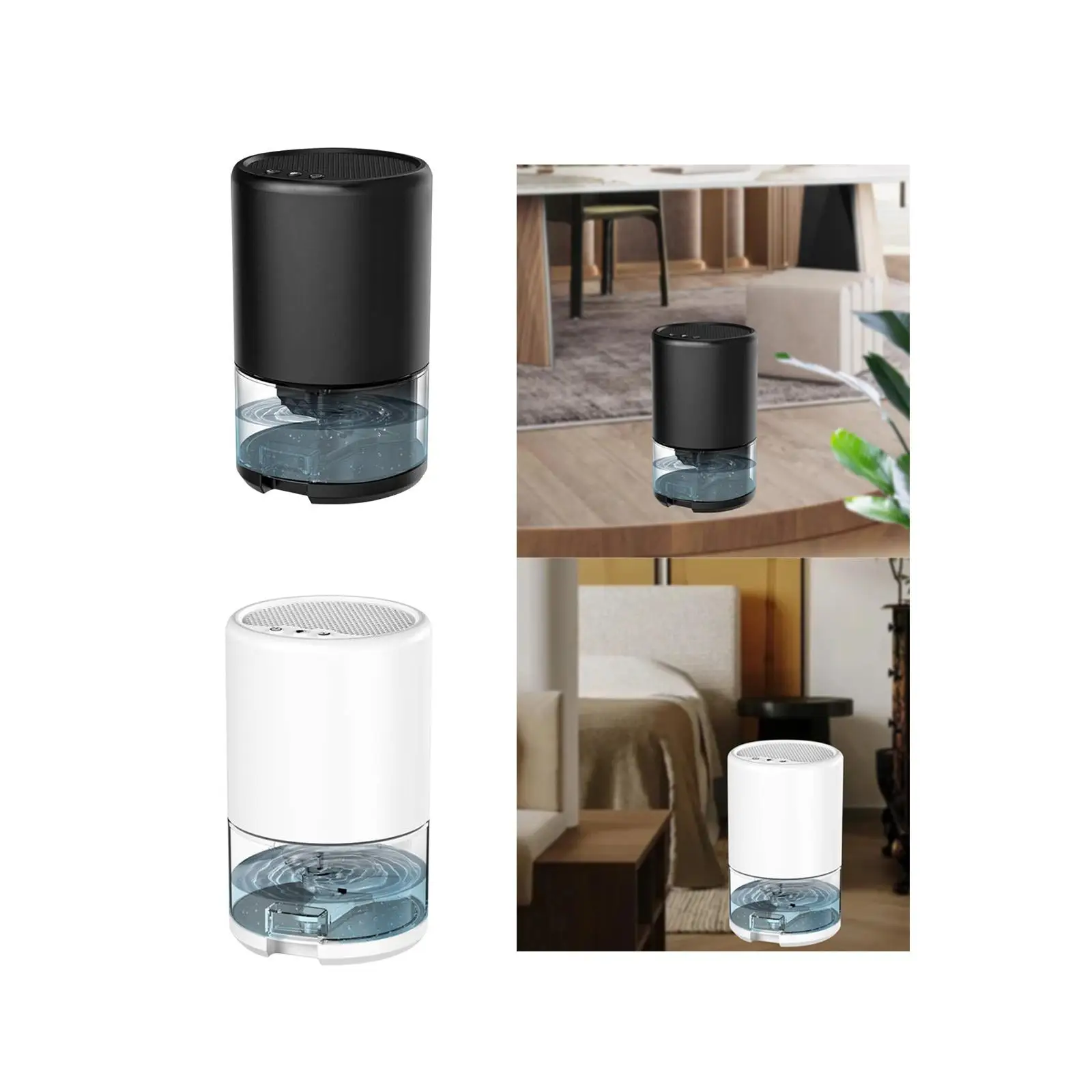 مزيل الرطوبة الكهربائي المدمج مع ضوء ليلي 7 ألوان لغرفة الغسيل المنزلي