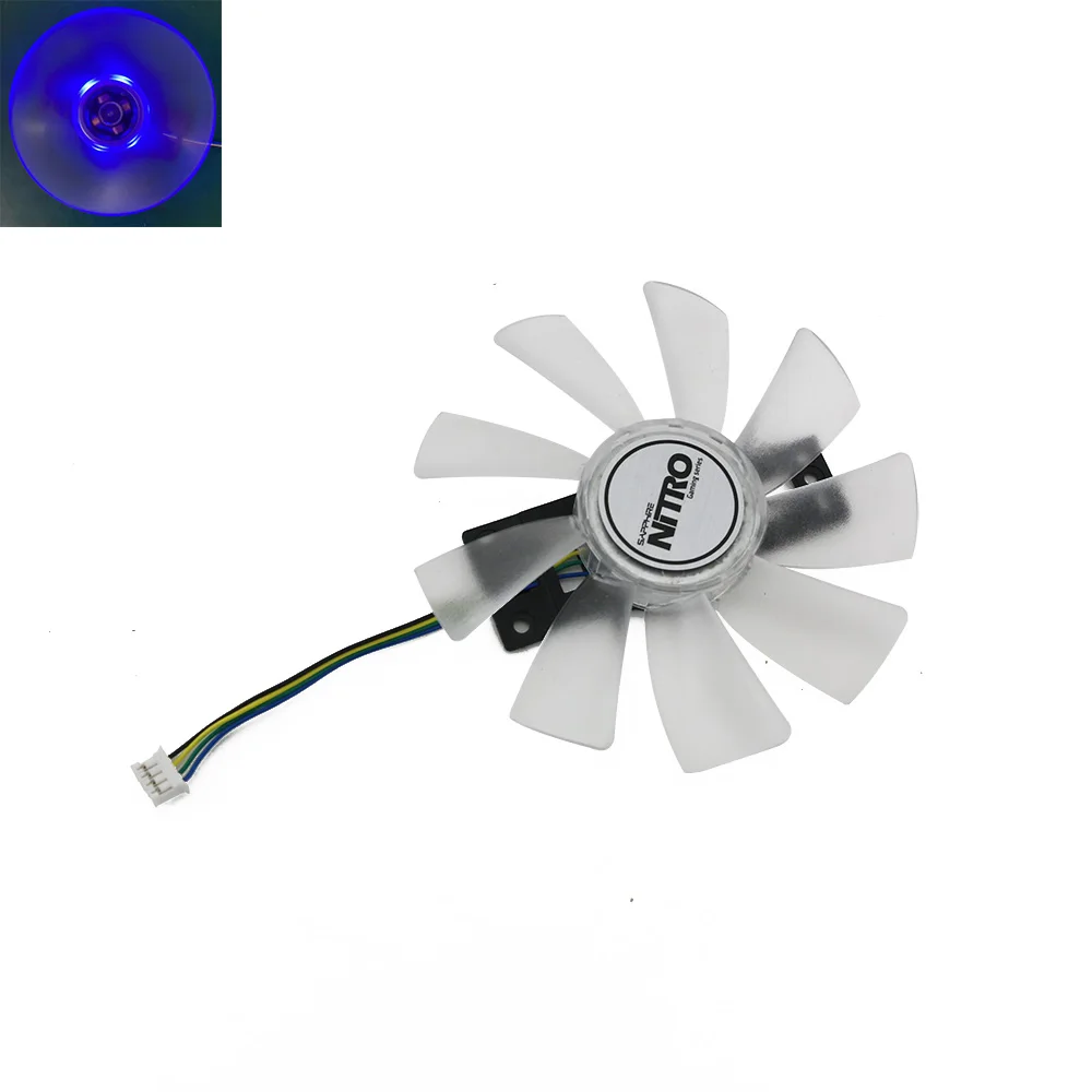 Muslim/muslimb 4pin DC 12V 0.45A R9 380X GPU Cooler per Sapphire R9 380 380X 2G/4G D5 ventola di ricambio per scheda grafica