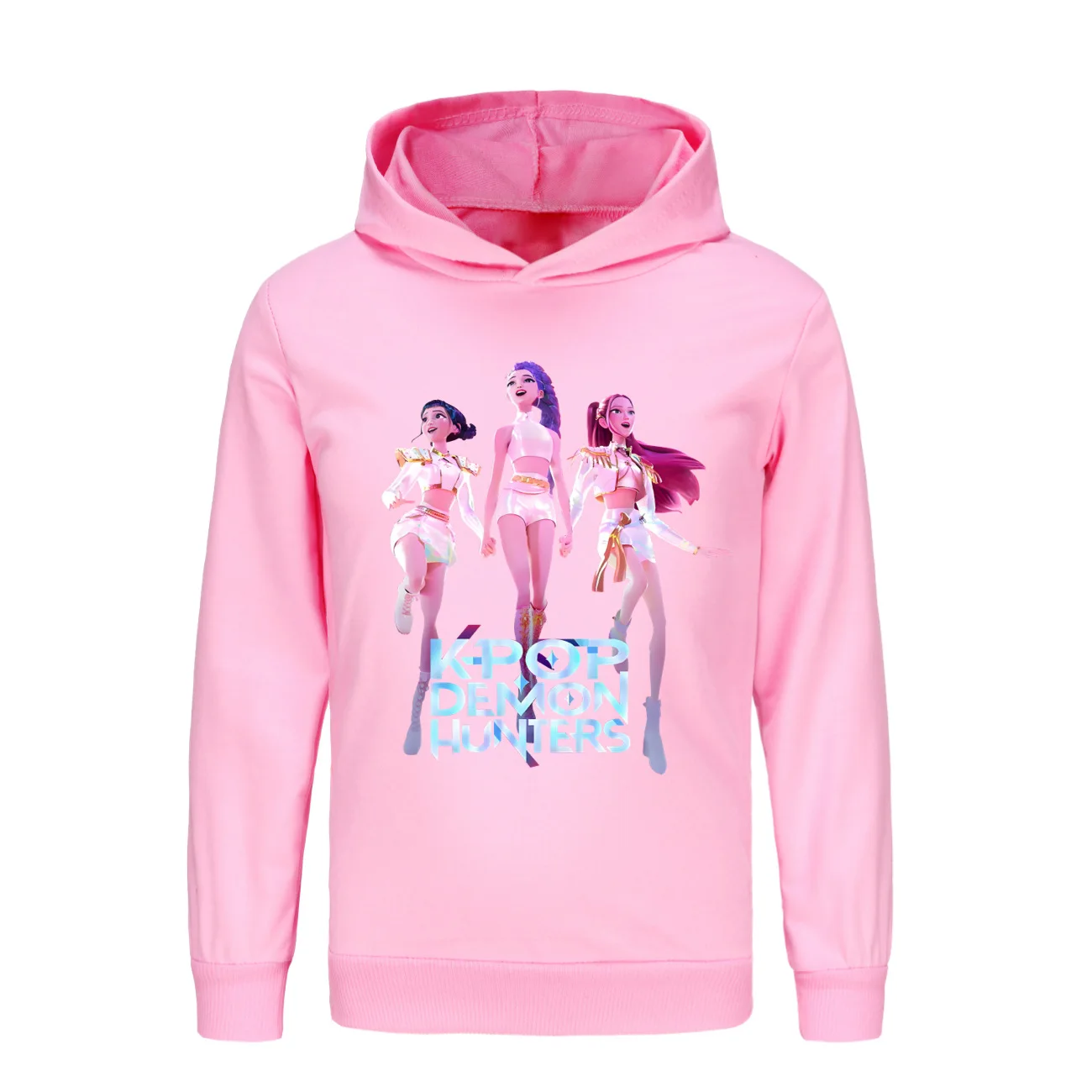 KPop شيطان الصيادين Huntrix هوديي الاطفال مقنعين البلوز طفل الفتيات البلوز هوديس الفتيان موضة ملابس خارجية ملابس الأطفال