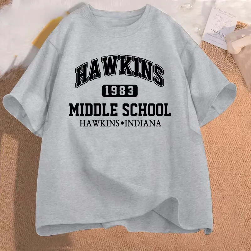 T-Shirt Stranger Things Hawkins lycée vintage