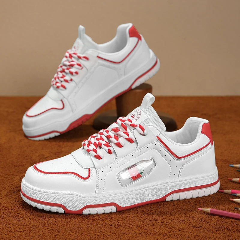 

Vintage Washed Blue High-Street American Denim Casual Vulcanized Sneakers - Summer Breathable Canvas Low-Tops with Chunky Soles