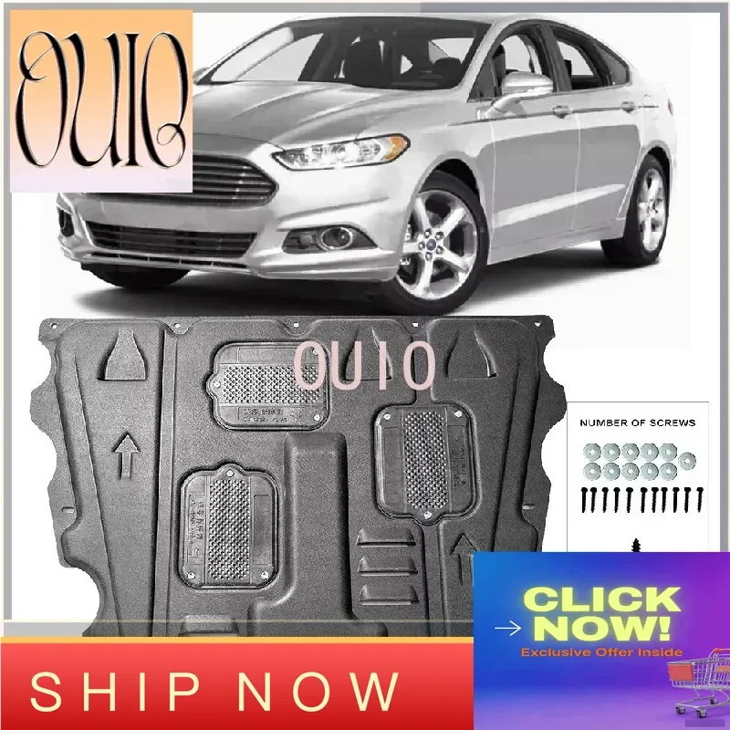 Protector de Motor para Ford Mondeo Fusion 2013-2020, Cubierta de Protección Contra Salpicaduras, Guardabarros Negro, Protector de Barro para Auto