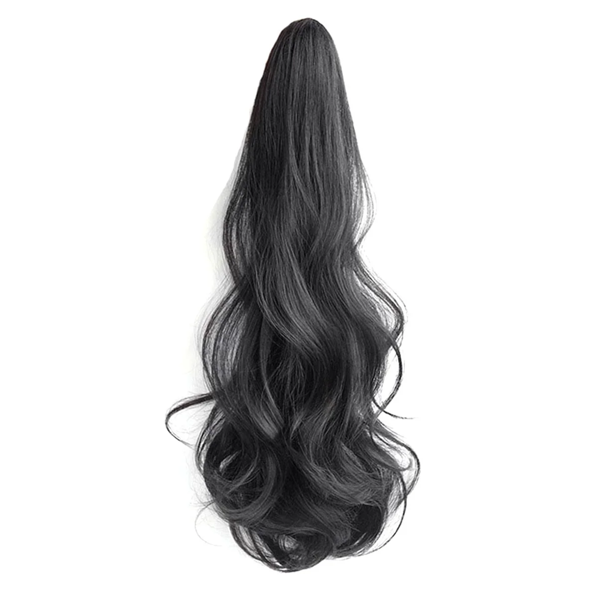 Black Wig Female Ponytail Grab Clip Style Hip- High Ponytail Natural Forcing Fake Ponytail Female Braid