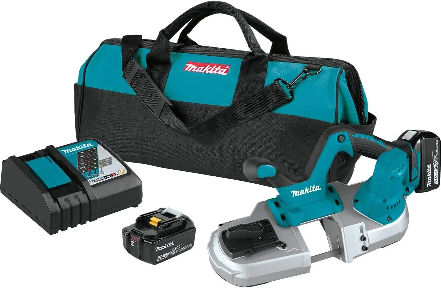 Makita XBP03T 18V LXT Lithium-Ion Cordless Compact Band Saw Kit (5.0Ah)