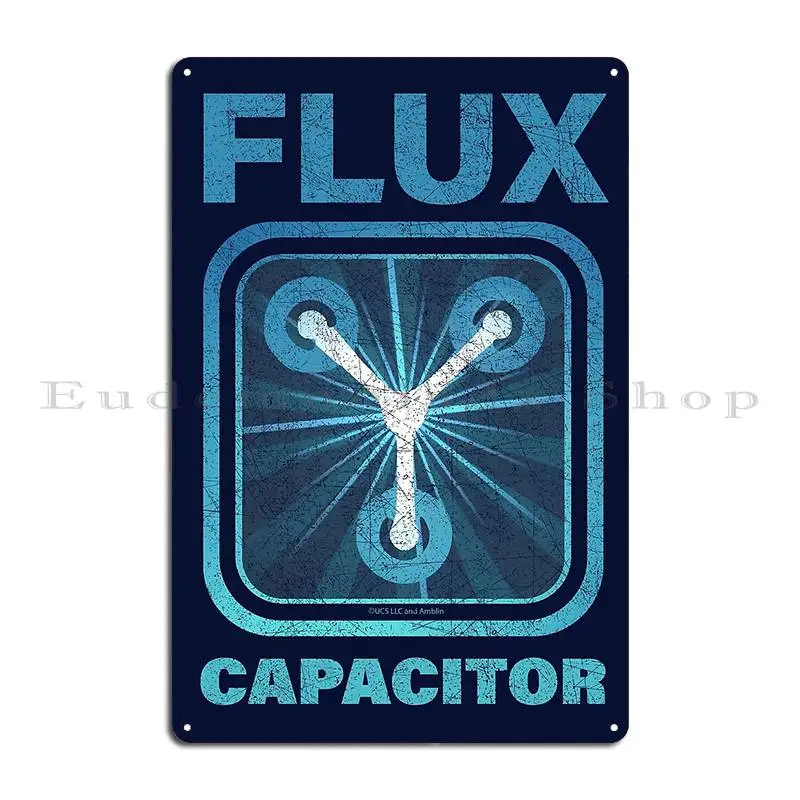 Flux Capacitor Back To The Future Metal Plaque Party Plates Cinema Classic Create Party Club Tin Sign Poster