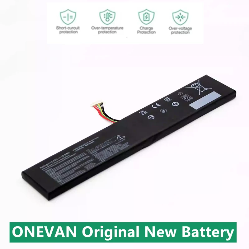 ONEVAN New 57Wh 74Wh 80Wh C41N2208 Battery For ASUS ROG ALLY Gaming Handheld RC71L/PC71L High Capacity With Tools