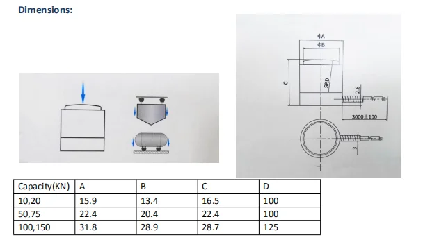 DYZ-103 Kleiner Säulensensor, Wägezelle, Kraftsensor für Roboter