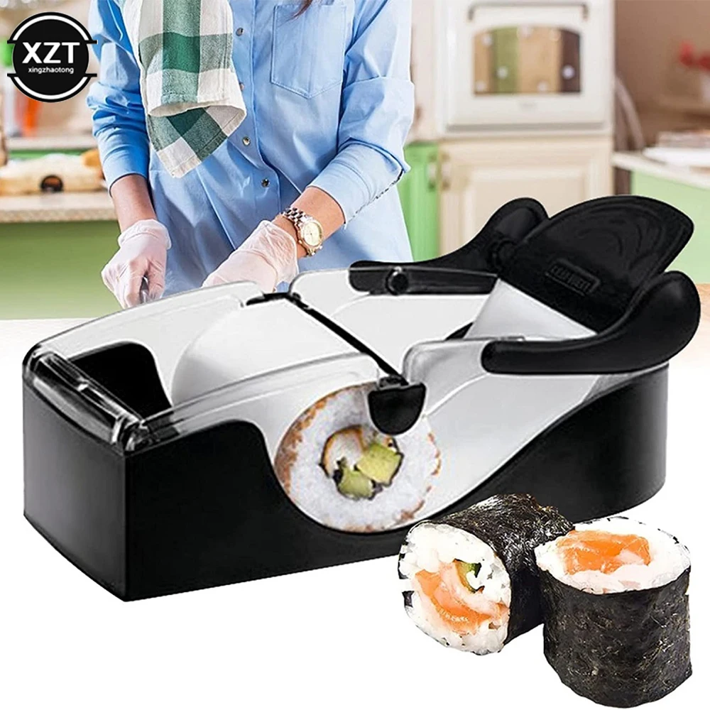 

Creative Japanese Sushi Roll Maker Rice Ball Mold Non-stick Vegetable Meat Rolling Tool DIY Sushi Making Machine Kitchen Tools