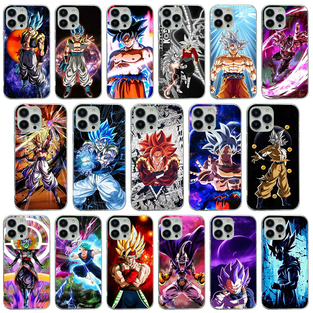 RK-31 Gogeta Dragons Balls Silicone Case For Samsung A04 A04S A14 A23 M33 M52 M53 A52S  A34 A54 M23 A72 M30S