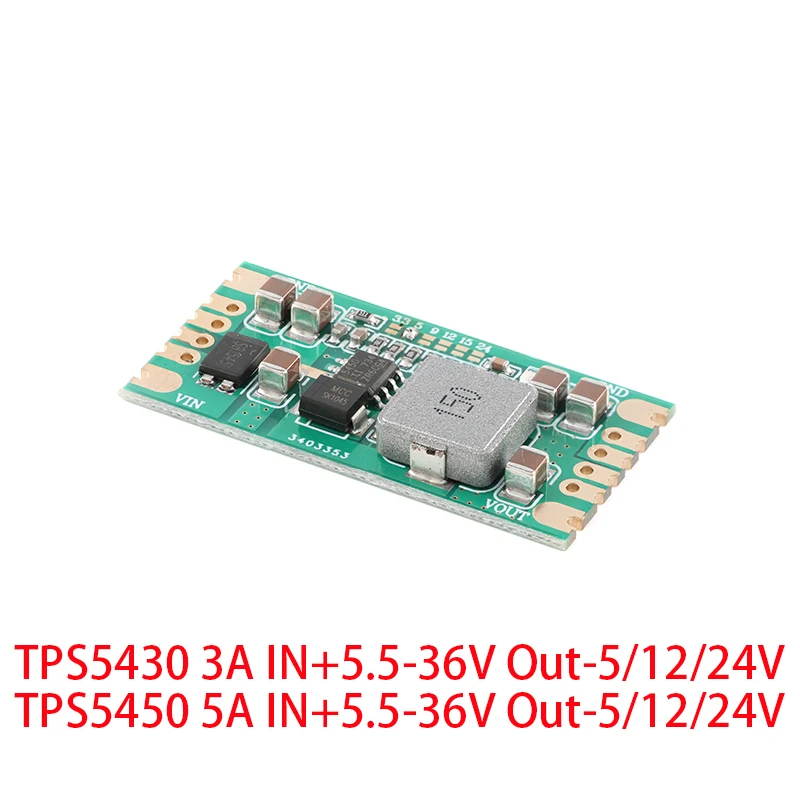 TPS5430 TPS5450 3A 5A Buck Switching Power Supply Module DC-DC Step-down Low Ripple 5V 12V 24V Voltage Output