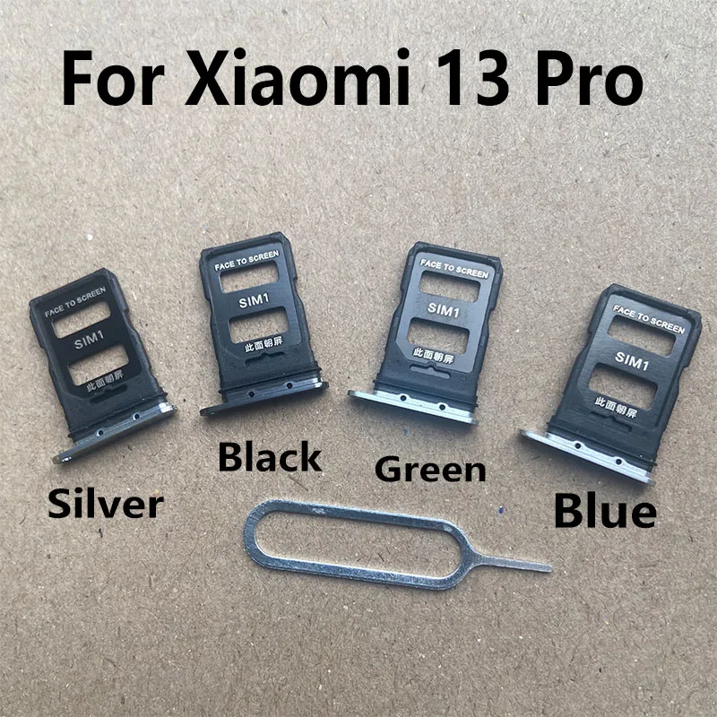 

New For Xiaomi MI 13 Pro Sim Card Tray Slot Holder Socket Adapter Connector Repair Parts Replacement