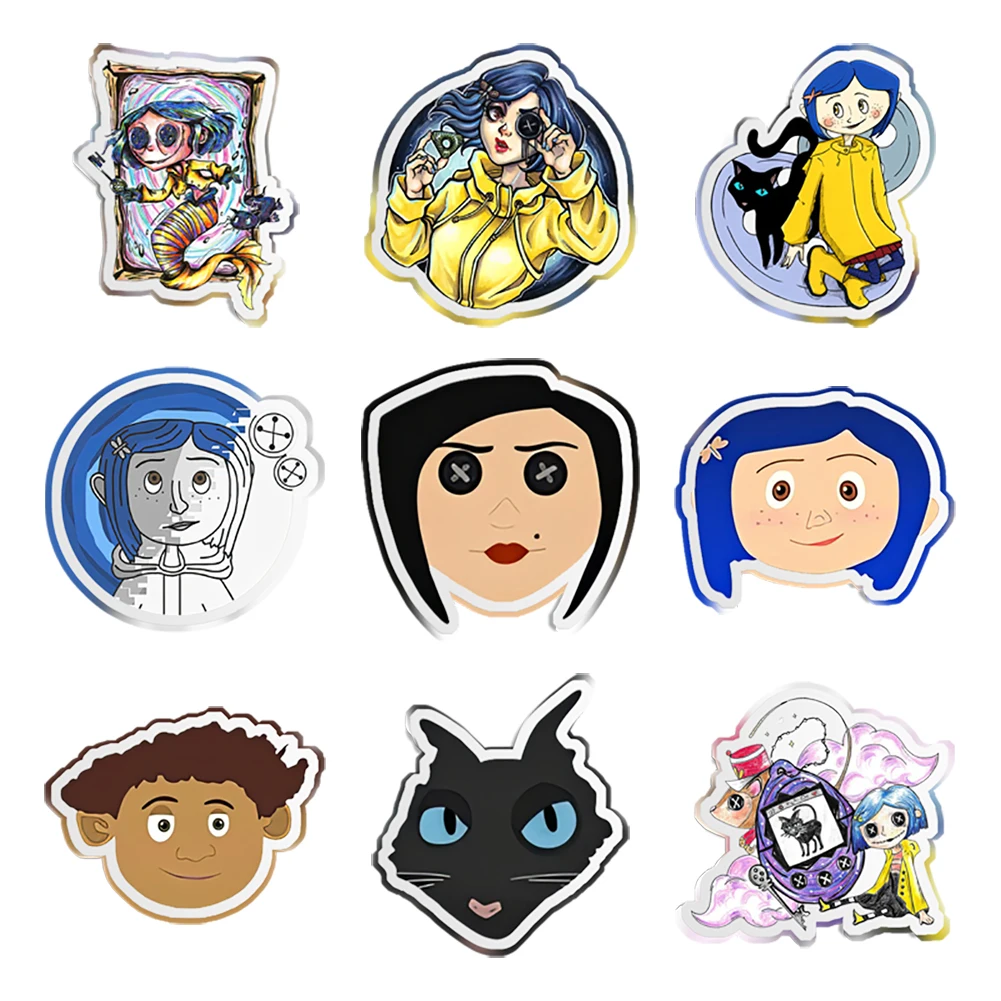 Disney Coraline Przezroczysty akryl brokatowy akryl do etui na telefon DIY Kokarda do włosów 10 części/partia