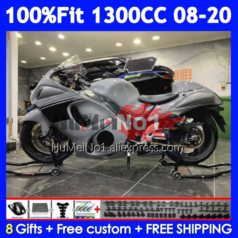 Fairing For SUZUKI Hayabusa GSXR-1300 GSXR 1300 128No.311 GSXR1300 08 09 10 11 12 13 14 Gloss Grey 2015 2016 2017 2018 2019 2020