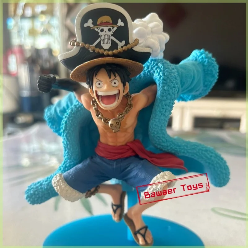 

Bandai Eyewear'S One Piece Anime Viewing Blue Dress Luffy Zoro Sanji Nami Robin Franky Action Figure Model Anime Ornament Gift