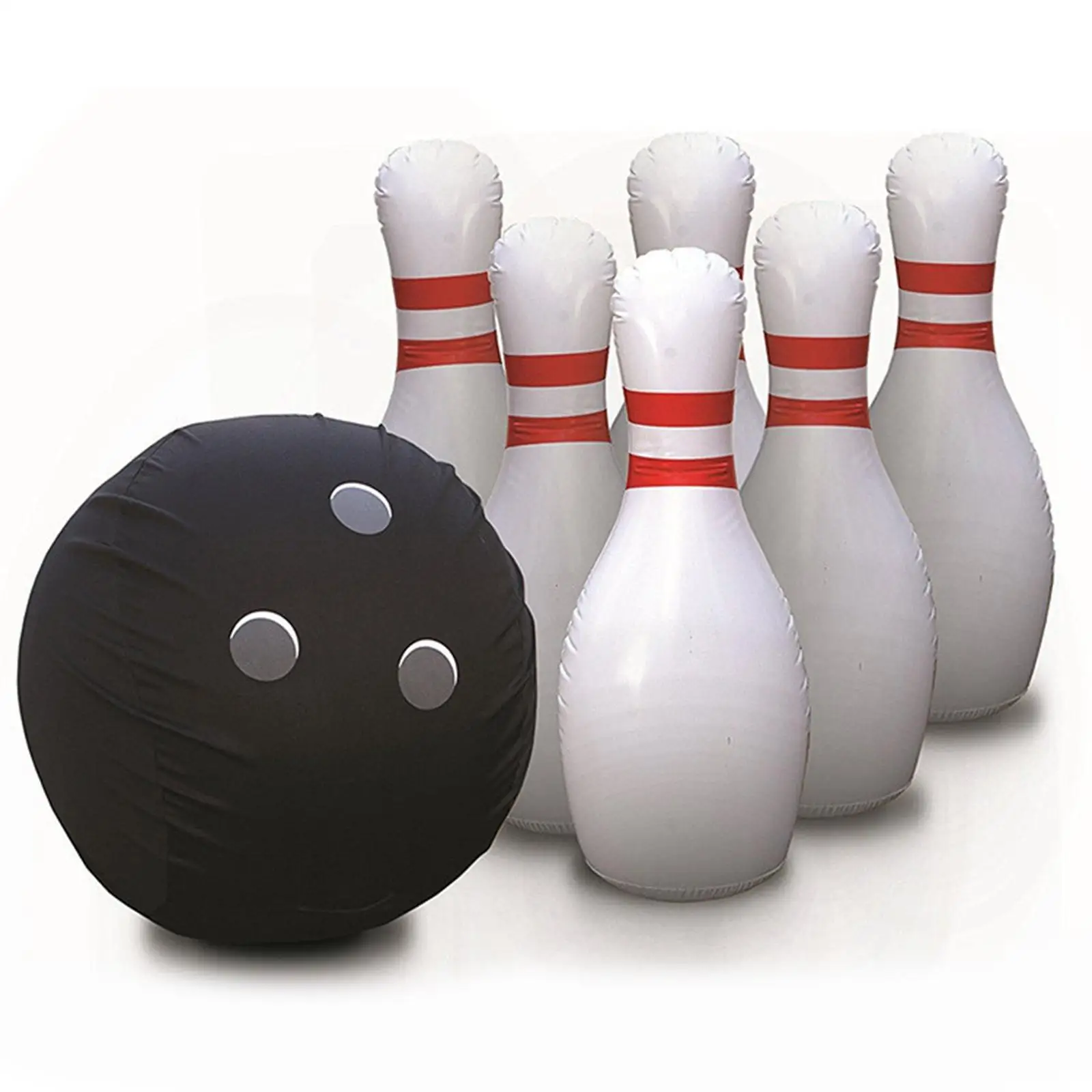 

Giant Inflatable Bowling Set 6 Pins 1 Bowling Ball 60x40CM for Family