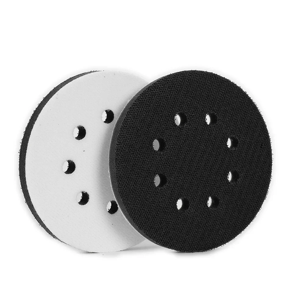 2 PCS 5Inch(125Mm) 8Hole Roll Lock Quick Change Sanding Disc Soft Sponge Interface Pad Polishing Grinding Sanding Discs Pad