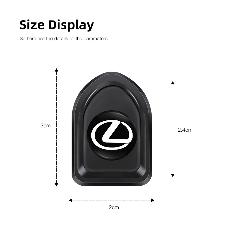 2/4 قطعة خطاف تخزين صغير ذاتي اللصق للسيارة ملحقات لكزس F SPORT LBX NX RX 350h 450h ES UX 300e GS GX IS LS LX CT LC RC