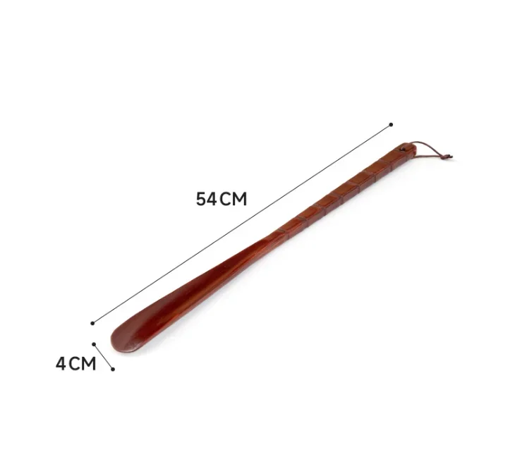 54CM Langlebiger Professioneller Holz-Schuhlöffel Flexibler Schuhlöffel mit Langem Griff Nützlicher Schuhheber für Senioren Schuhlöffel Haushaltswerkzeug – Detail 7