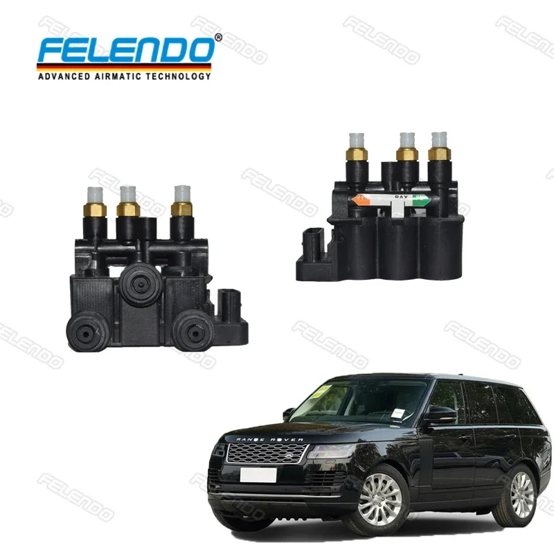 

FELENDO Front Air Suspension Valve LR070245 LR037081 For Range Rover L405 2013 Range Rover Sport L494 2014 Velar Valve Block