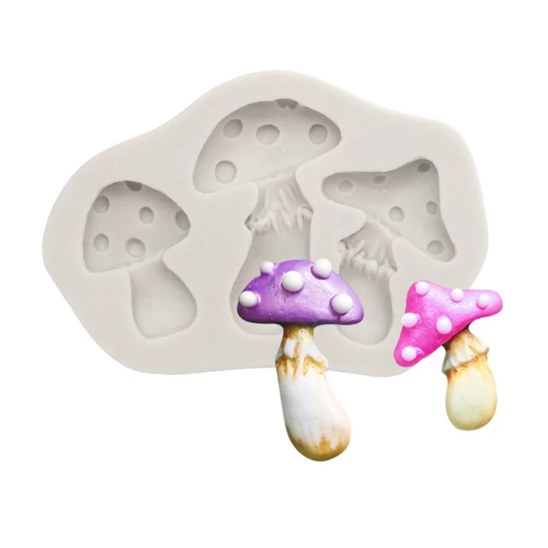 New Mushroom Silicone Mold Chocolate Candy Clay Mold for Diy Dessert Crystal Ice Mold Handmade Decor Baking Tool