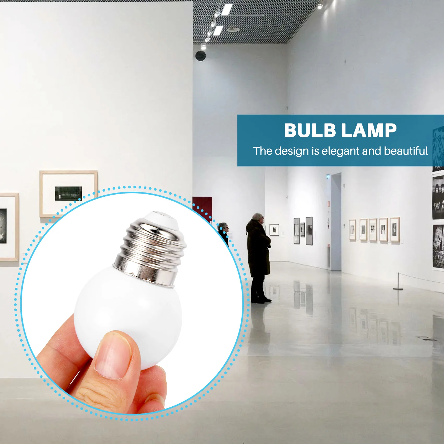 Żarówka LED E27 z białej żarówki z tworzywa sztucznego (moc 0,5 W, biała)
