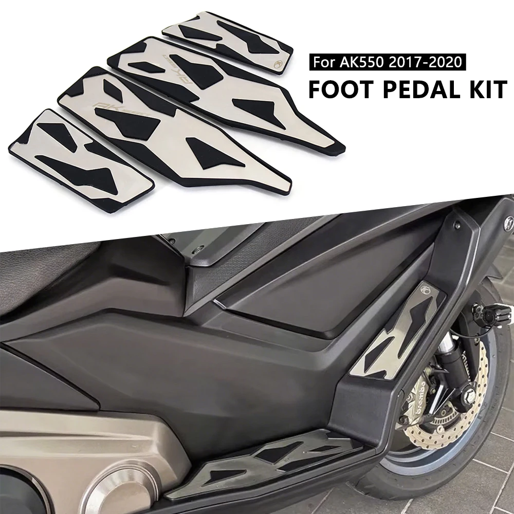 

AK550 Аксессуары Подножки для мотоцикла, передняя и задняя подставка для ног, комплект педалей для KYMCO AK 550 ak550 2017 2018 2019 2020