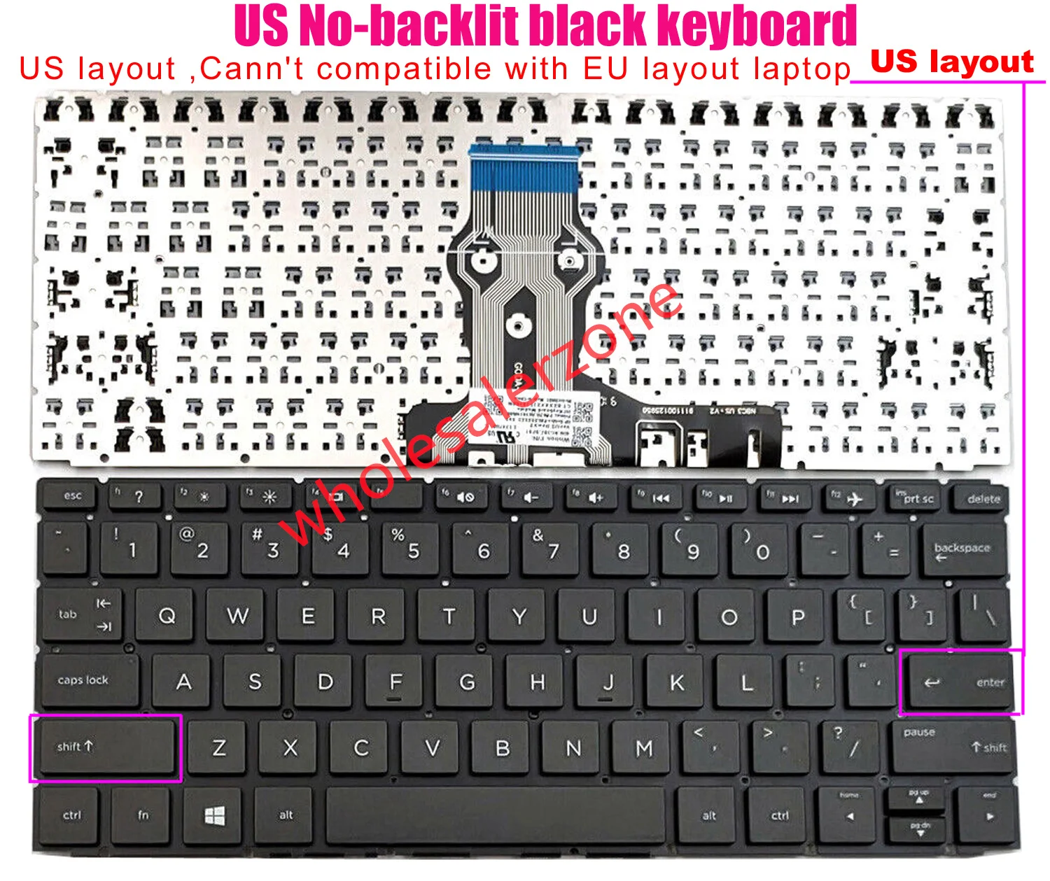 

New Keyboard for HP Pavilion 11-AP 11M-AP series 11-AP0014NR 11M-AP0023DX laptop US layout keyboard TPN-W138