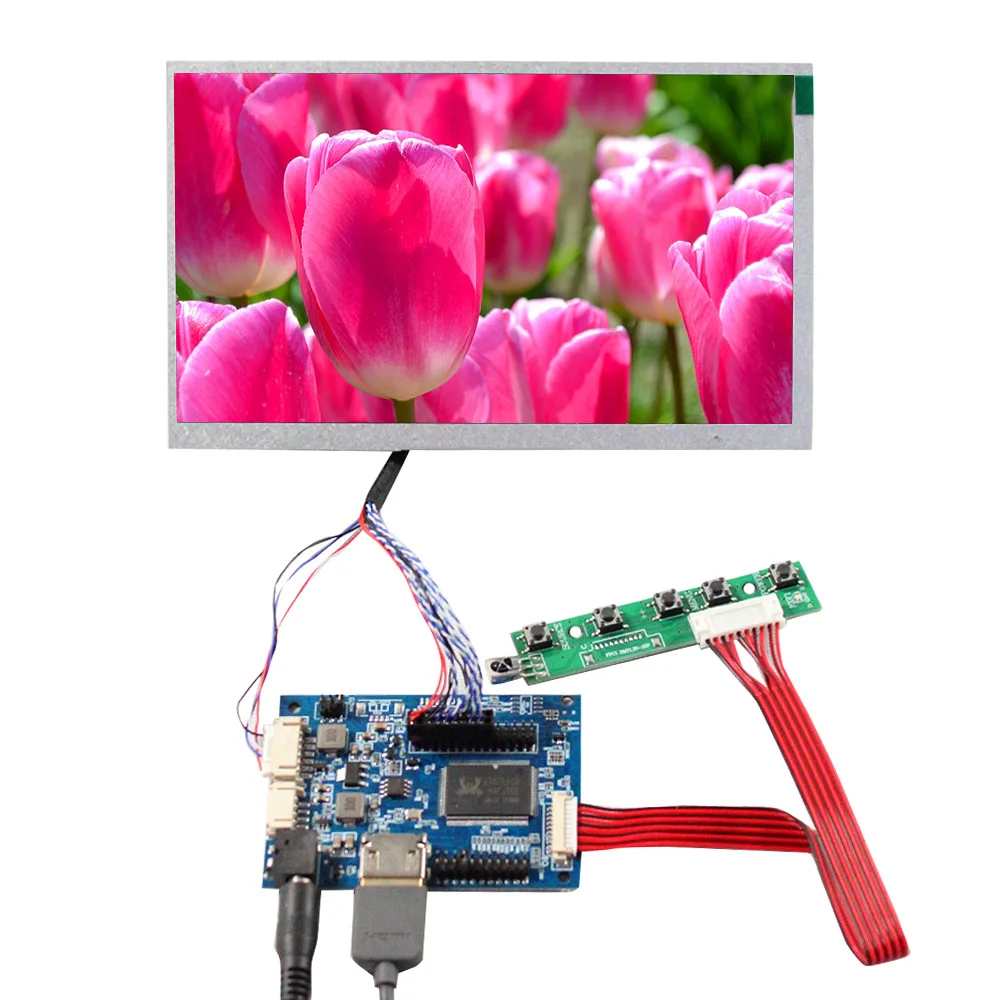 1000Nits High Brightness 7 Inch Lcd Screen 1024X600 Outdoor Lcd Display 20Pin 7Inch Lcd Display With Driver Board