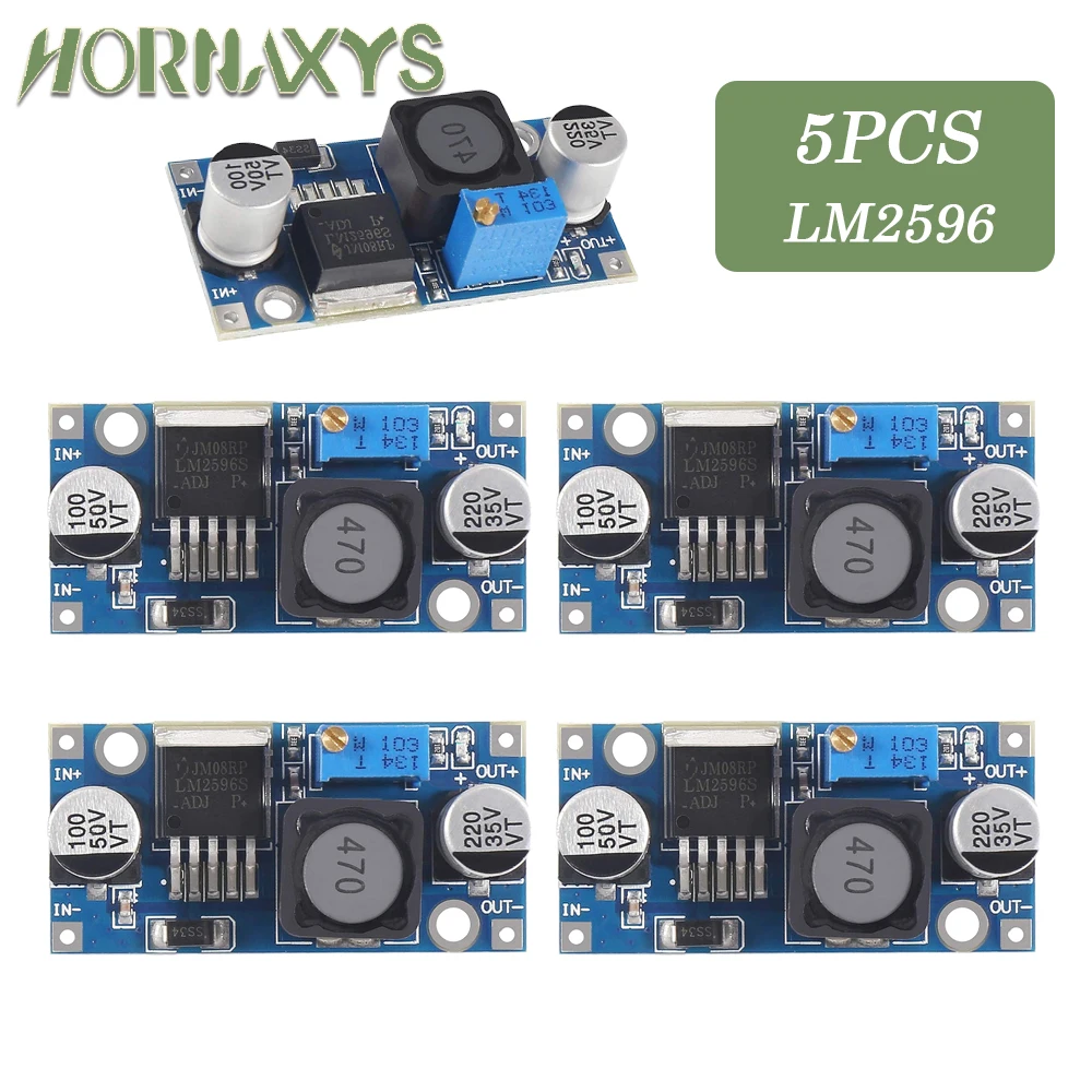 1-10pcs LM2596 DC-DC Step-down Power Supply Module 3A Adjustable Step-down Module LM2596S Voltage Regulator 24V 12V 5V 3V