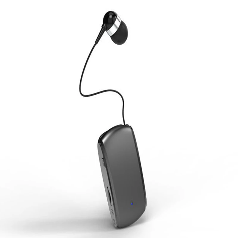 

K68 Bluetooth Headset Lavalier Type Retractable Card Headset Multi-Functional Clip-On Headset MP3 Player Recorder Easy To Use