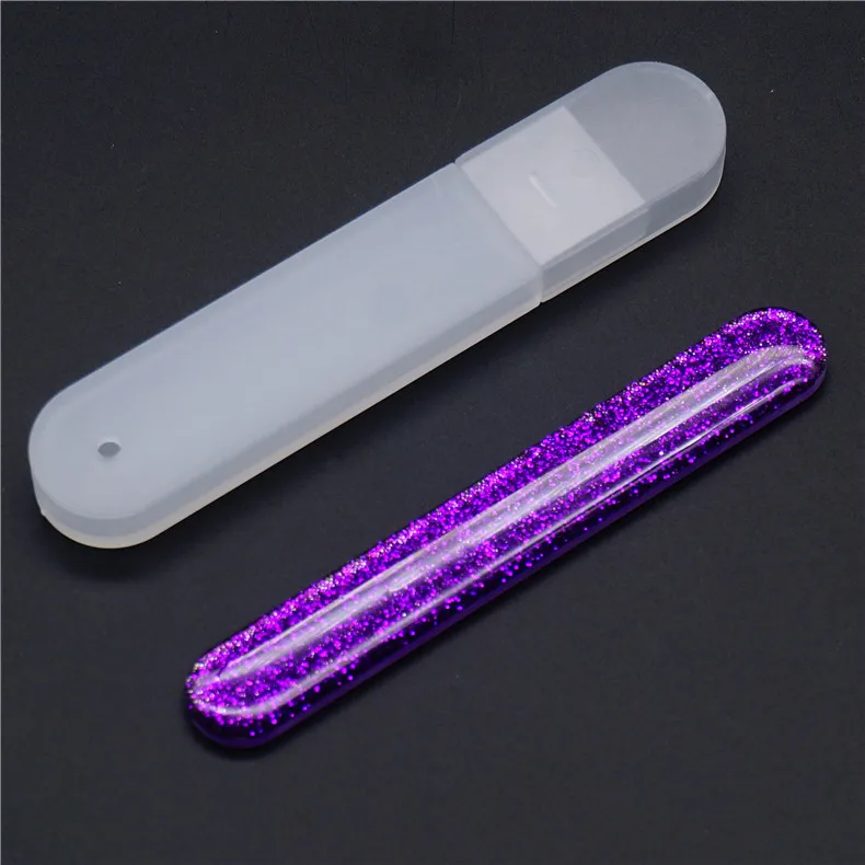 200pcs Hot-selling Glitter Nano Glass File Drop Glue Nail File Wholesale Nail Polishing File Nail Nail Tools