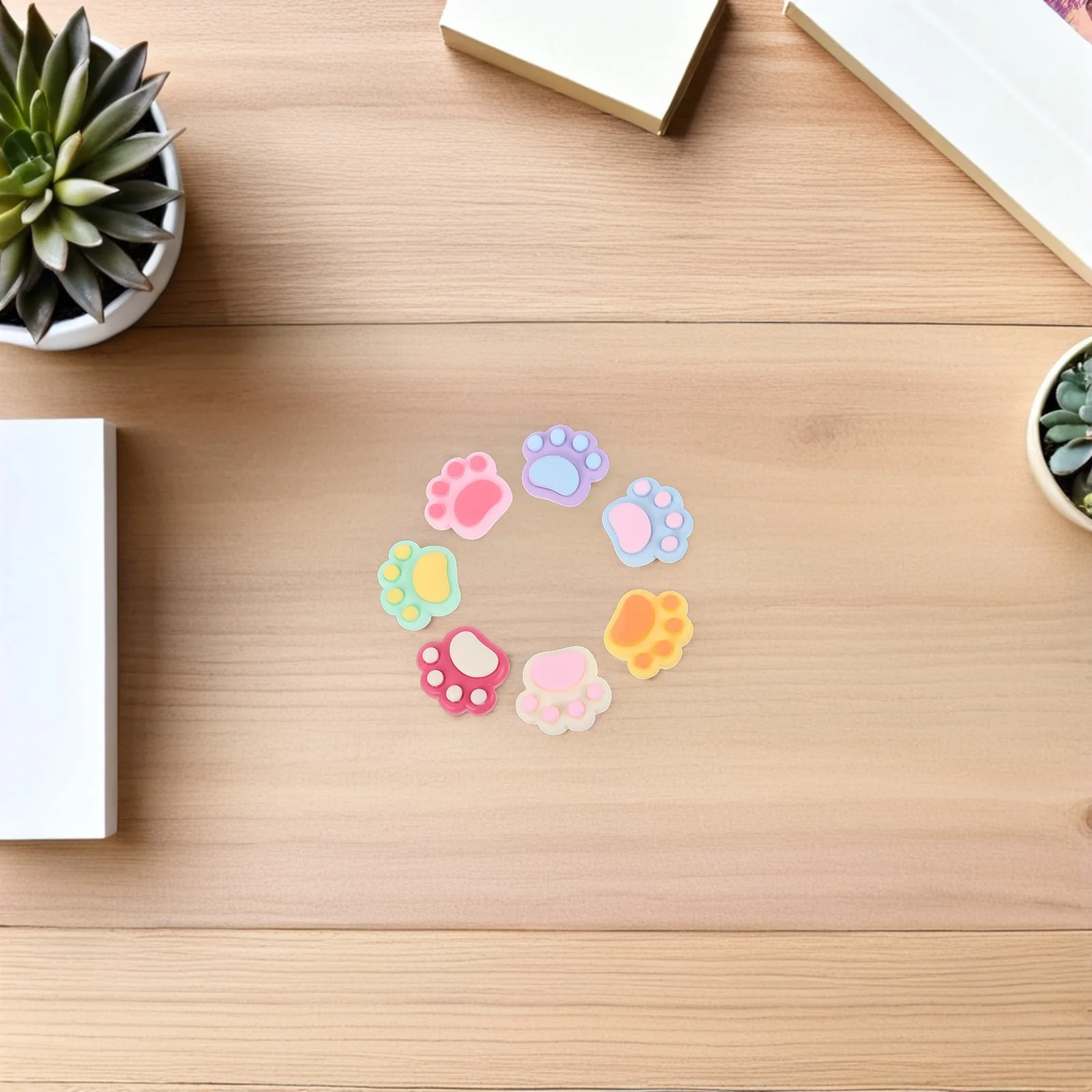 

70Pcs Cat Paw Shoe Decor Charms Versatile DIY Puppy Claw Charms for Pet Lovers Wedding Shoe Wristband Decoration