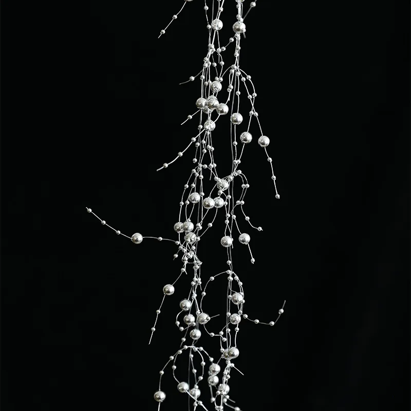 Perła Świąteczna Hit Sprzedaży Kryształ Lodowy Jednolity Kolor Koralik Sznurek Winorośl Kwiat Wieniec Dekoracja Choinki Zawieszka