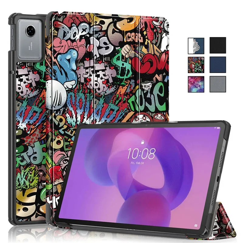 

Coque For Lenovo Idea Tab 11 Case TB336FU Trifold Magnetic Leather Stand Smart Painted Cover For Funda Idea Tab 11 Case TB336ZU