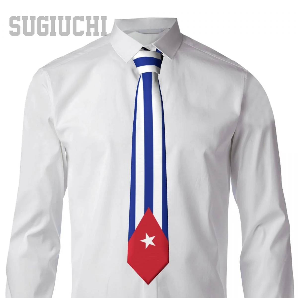 Cuba Flag Emblem Men Women Neck Ties Casual Plaid Tie Suits Slim Wedding Party Business Necktie Gravatas