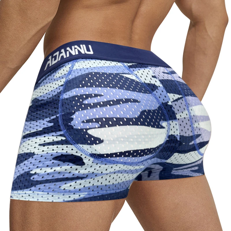 CMENIN Sexy Cotton Camouflage Men Boxershorts Sponge Butt Lifting Men\'s Panties Sissy Man Underwear Breathable Men Boxer Briefs