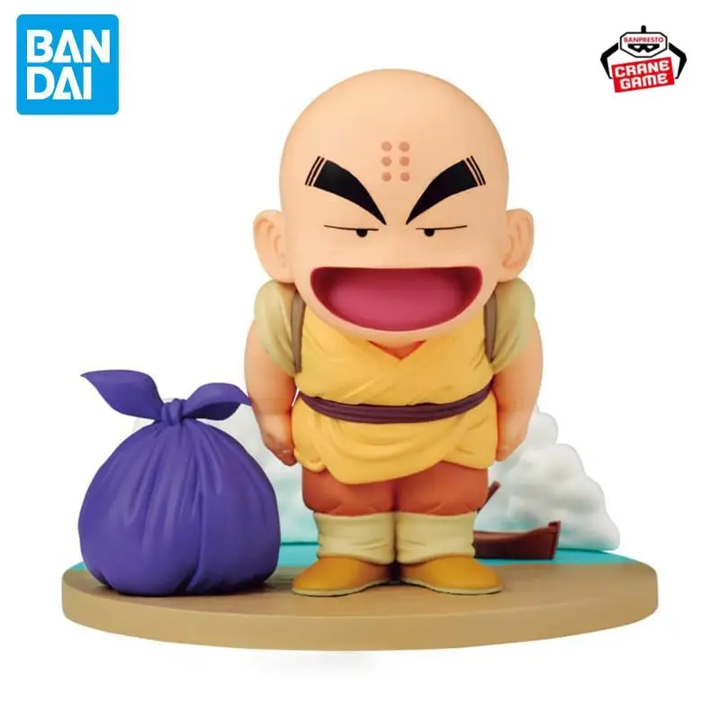 

Bandai в наличии Banpresto Dragon Ball, новая и неоткрытая историческая коробка Krillin, 10 см, аниме-фигурка, оригинальные коллекции, модель игрушки