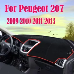 Anti-Slip Per Peugeot 207 2009 2010 2011 2012 2013 Zerbino Cruscotto Pad Parasole Dash Zerbino Proteggere Tappeto Accessori