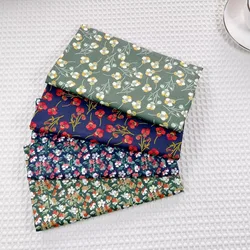 160x50cm Plant Flower Series Cotton Twill Printed Cloth Bedding Handmade Tablecloth Decorative Clothes  Fabric