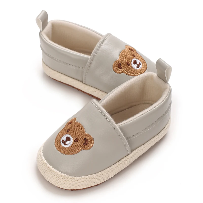 Frühling und Herbst Niedliche Bärenmuster Sportschuhe 0-12 Monate Baby Weiche Sohle Rutschfeste Sneaker – Detail 32
