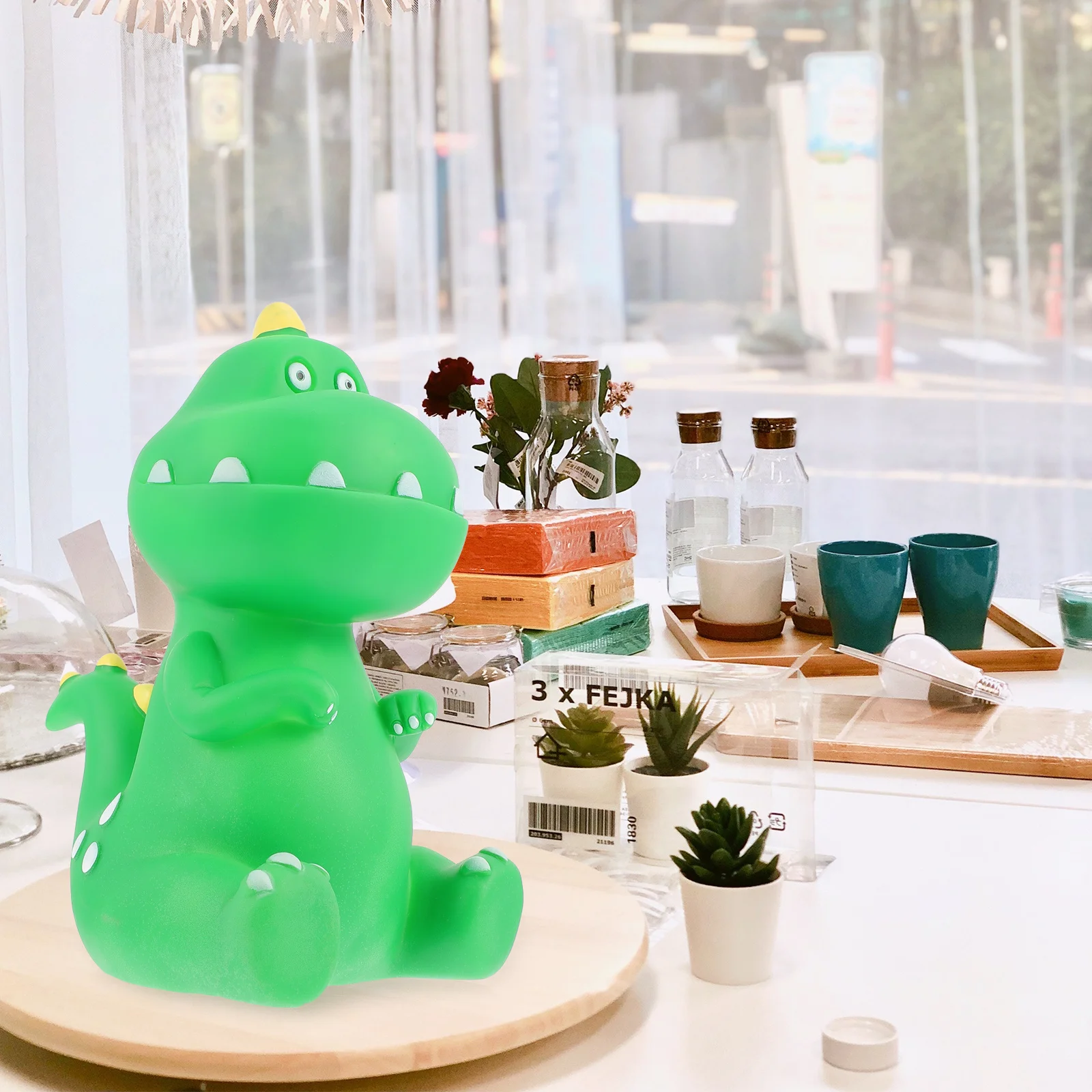 رائعتين ديناصور توفير وعاء سعة كبيرة الاطفال المال جرة الإبداعية المال البنك ديكور المنزل ديناصور توفير وعاء جميل أصبع البنك